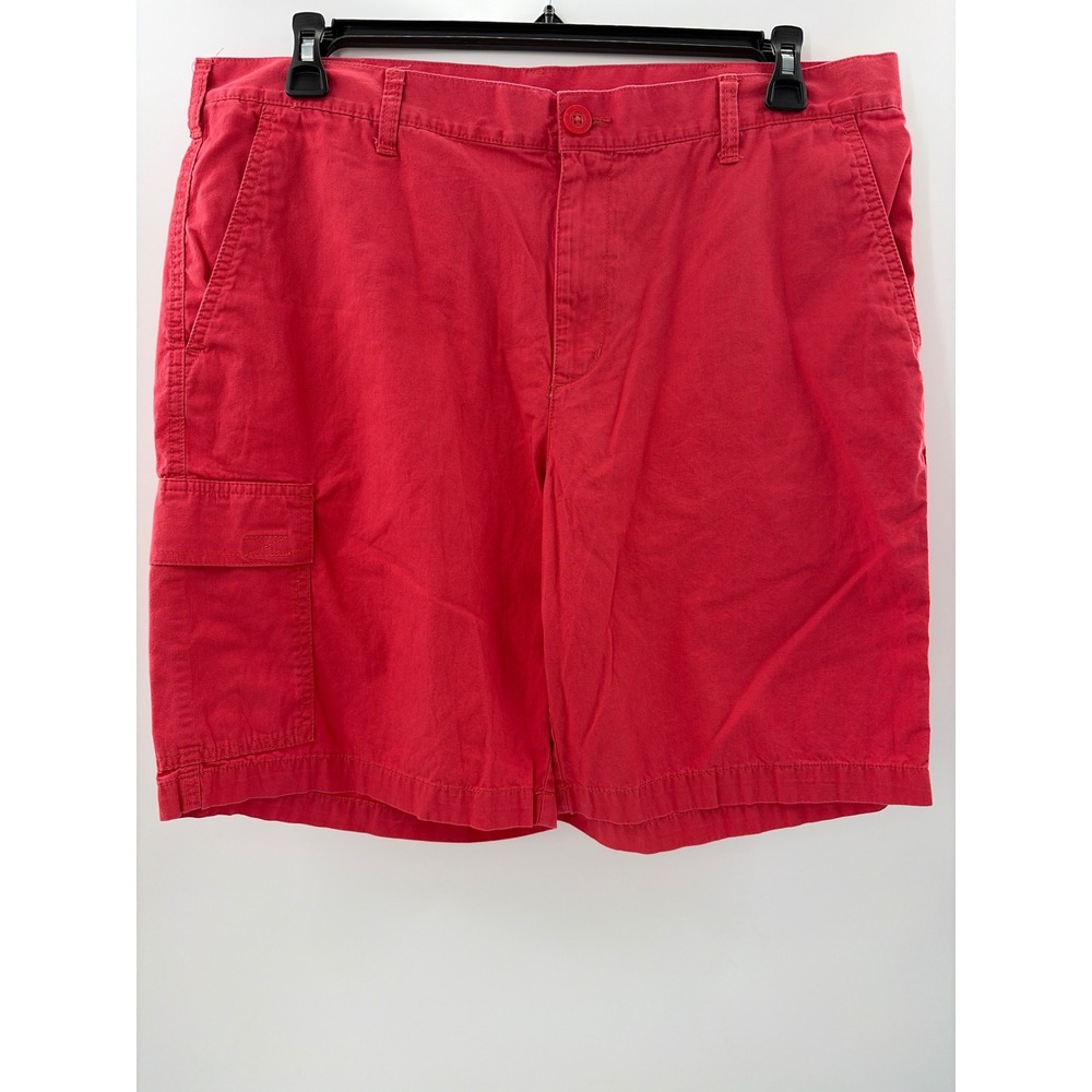 Columbia Mens‎ Red Cargo Hiking Shorts Size 33W 10L Cotton Casual Outdoor